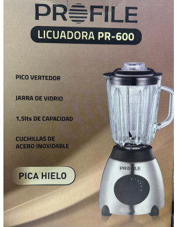 LICUADORA ELECT VASO VIDRIO PROFILE 600 1.5 L 600