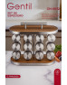 ESPECIERO 12 PCS VIDRIO/ACERO GENTIL 72