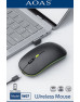 MOUSE INALAM. USB RECARG C/LUZ 07