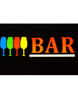 CARTEL NEON LED BAR 43X23CM 574 CARTEL NEON LED BAR 43X23CM 574