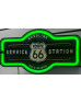 CARTEL NEON LED ROUTE 66 44X25CM 555 USB