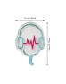 CARTEL NEON LED 686 DJ AURICULAR MUSICA 23X34