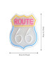 CARTEL NEON LED 695 ROUTE 66 39X43