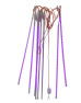 TIRA LED LLUVIA 8PCS 50CM VIOLETA 546V