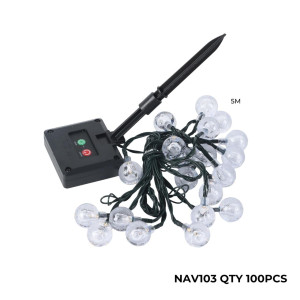 LUZ SOLAR 5M 20L BLANCO NAV 103 LUZ SOLAR 5M 20L BLANCO NAV 103