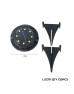 LAMP JARDIN SOLAR ESTACA NEGRO 111 8 LEDS