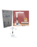 LAMP. MESA TACTIL C/RELOJ REC USB 8
