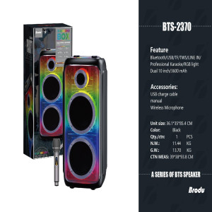 BAFLE 2X10 BRODU 2370 BT/USB/MIC BAFLE 2X10 BRODU 2370 BT/USB/MIC