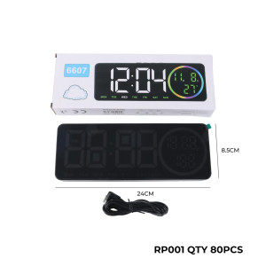 RELOJ DIGITAL MULTIF USB 24X9CM 01 RELOJ DIGITAL MULTIF USB 24X9CM 01