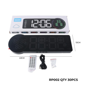 RELOJ DIGITAL MULTIF USB 40X12CM 02 RELOJ DIGITAL MULTIF USB 40X12CM 02